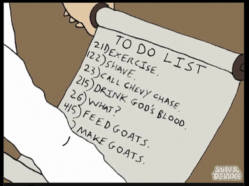 to do list